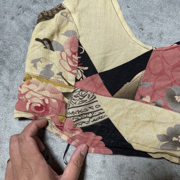 Free People Rae Halter Top, Paisley Size XS Floral Print Boho Indie - Picture 3 of 9